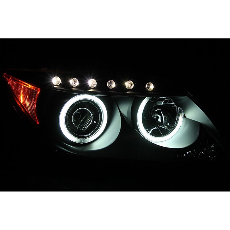 ANZO | Projector Headlights w/ Halo Black (SMD LED) - tC 2.4L 2005-2010