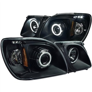 ANZO | Projector Headlights w/ Halo Black (SMD LED) - LX470 4.7L 2000-2007