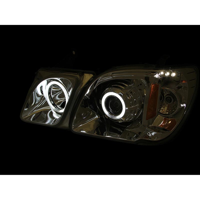 ANZO | Projector Headlights w/ Halo Black (SMD LED) - LX470 4.7L 2000-2007