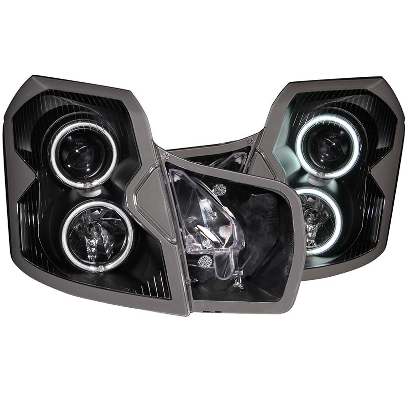ANZO | Projector Headlights w/ Halo Black (SMD LED) - CTS 2003-2007