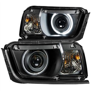 ANZO | Projector Headlights w/ Halo Black (SMD LED) - Camaro 3.6L / 6.2L 2010-2013