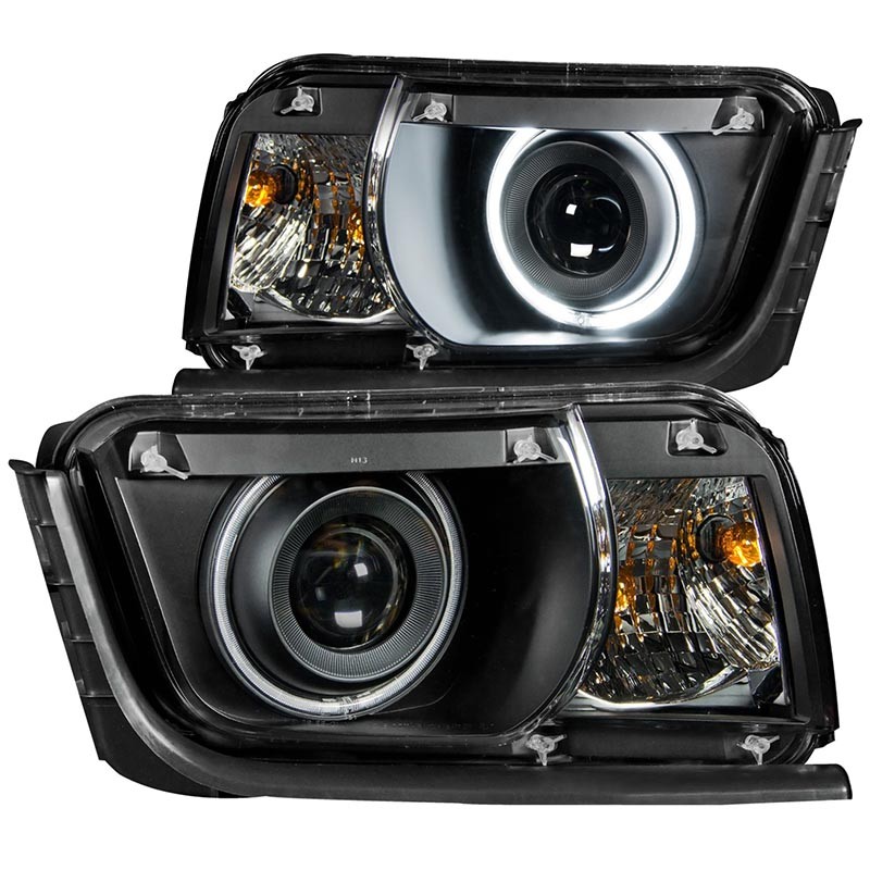 ANZO | Projector Headlights w/ Halo Black (SMD LED) - Camaro 3.6L / 6.2L 2010-2013