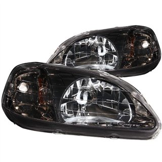 ANZO | Crystal Headlights Gun-Metal Gray - Civic 1.6L 1999-2000