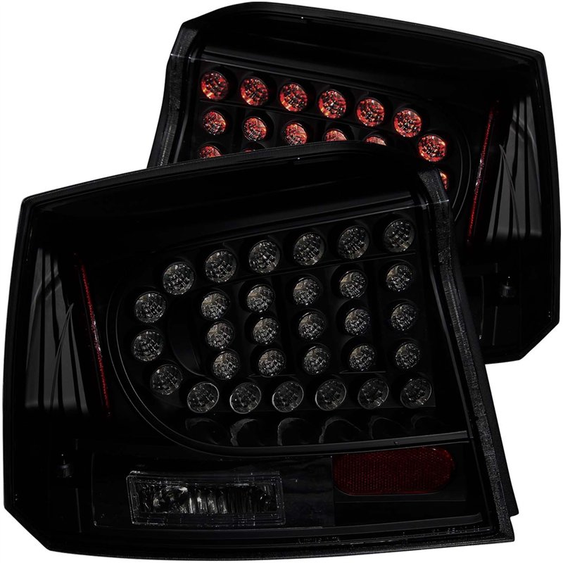 ANZO | LED Taillights Dark Smoke - Charger 2006-2008