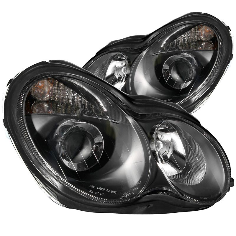 ANZO | Projector Headlights Noir - C230 / C240 / C280 / C320 2001-2007