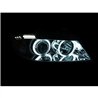 ANZO | Projector Headlights w/ Halo w/ LED Bar Chrome (SMD LED) - BMW SERIES 3