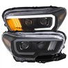 ANZO | Projector Headlights w/ Plank Style Black w/Amber w/ DRL - Tacoma 2.7L / 3.5L 2016-2023