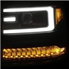 ANZO | Projector Headlights w/ Plank Style Design Black w/ Amber Sequential Turn Signal - Silverado 1500 4.3L / 5.3L / 6.2L 2016