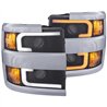 ANZO | Projector Headlights w/ Plank Style Switchback Black w/ Amber - Silverado 2500 HD / 3500 HD 6.0L / 6.6L 2015-2019