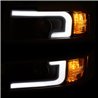 ANZO | Projector Headlights w/ Plank Style Switchback Black w/ Amber - Silverado 2500 HD / 3500 HD 6.0L / 6.6L 2015-2019