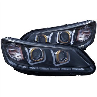 ANZO | Projector Headlights w/ U-Bar Noir - Accord 2.0L / 2.4L / 3.5L 2013-2015