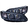 ANZO | Projector Headlights w/ U-Bar Noir - Accord 2.0L / 2.4L / 3.5L 2013-2015