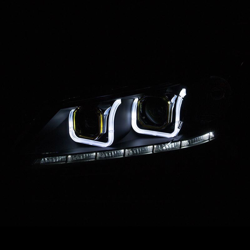 ANZO | Projector Headlights w/ U-Bar Noir - Accord 2.0L / 2.4L / 3.5L 2013-2015