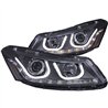 ANZO | Projector Headlights w/ U-Bar Noir - Accord 2.4L / 3.5L 2008-2012