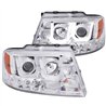 ANZO | Projector Headlights w/ U-Bar Chrome - F-150 / Mark LT 2004-2008