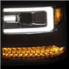 ANZO | Projector Headlights w/ Plank Style Chrome w/ Amber (HID TYPE) (WITHOUT HID KIT) - Silverado 1500 4.3L / 5.3L / 6.2L 2016