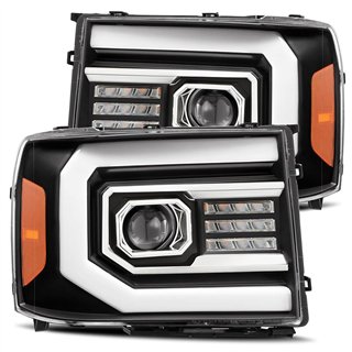AlphaRex | PRO-Series Halogen Projector Headlights - Sierra 1500 / 2500 HD / 3500 HD 2007-2014