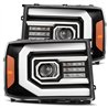 AlphaRex | PRO-Series Halogen Projector Headlights - Sierra 1500 / 2500 HD / 3500 HD 2007-2014