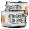 AlphaRex | NOVA-Series Full LED Quad 3D Projector Headlights - Sierra 1500 / 2500 HD / 3500 HD 2007-2013