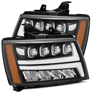 AlphaRex | NOVA-Series Full LED Quad 3D Projector Headlights - Avalanche / Suburban 1500 / Tahoe 2007-2014