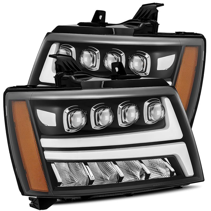 AlphaRex | NOVA-Series Full LED Quad 3D Projector Headlights - Avalanche / Suburban 1500 / Tahoe 2007-2014