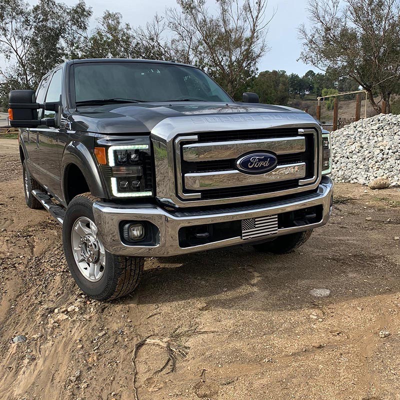 AlphaRex | NOVA-Series Full LED Quad 3D Projector Headlights - F-250 / F-350 2011-2016