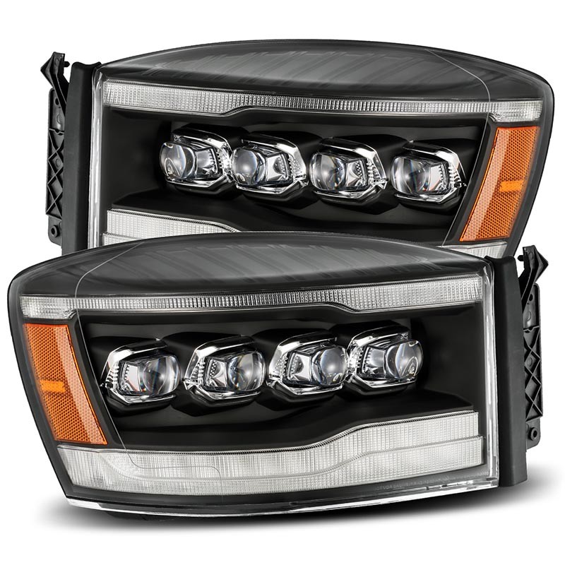 AlphaRex | NOVA-Series Full LED Quad 3D Projector Headlights - Ram 1500 / 2500 / 3500 2006-2009