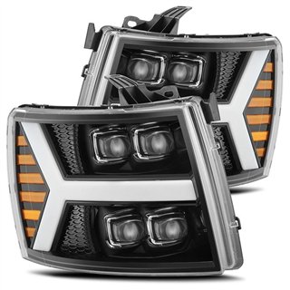 AlphaRex | LUXX-Series Full LED Dual Projector Headlights - Silverado 1500 / 3500 HD 2007-2014