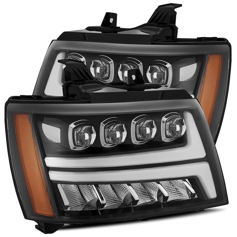 AlphaRex | NOVA-Series Full LED Quad 3D Projector Headlights - Avalanche / Suburban 1500 / Tahoe 2007-2014