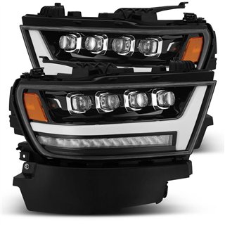 AlphaRex | NOVA-Series Full LED Quad 3D Projector Headlights - Ram 1500 2019-2022