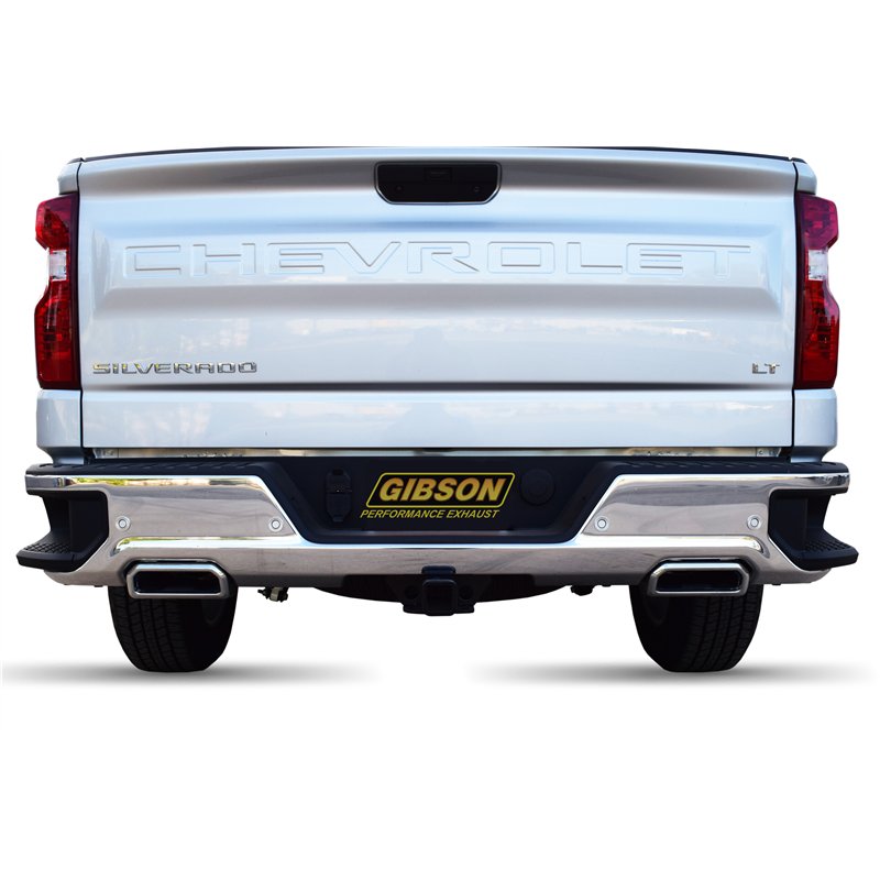 Gibson | Cat-Back Dual Split Exhaust System, Stainless - Silverado / Sierra 1500 2019-2025