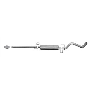 Gibson | Cat-Back Single Exhaust System, Stainless - Tacoma Base / Pre Runner 2.7L / 4.0L 2005-2013