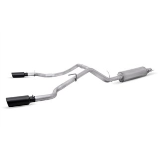 Gibson | Black Elite Cat-Back Dual Sport Exhaust System, Stainless - Ranger 2019-2024