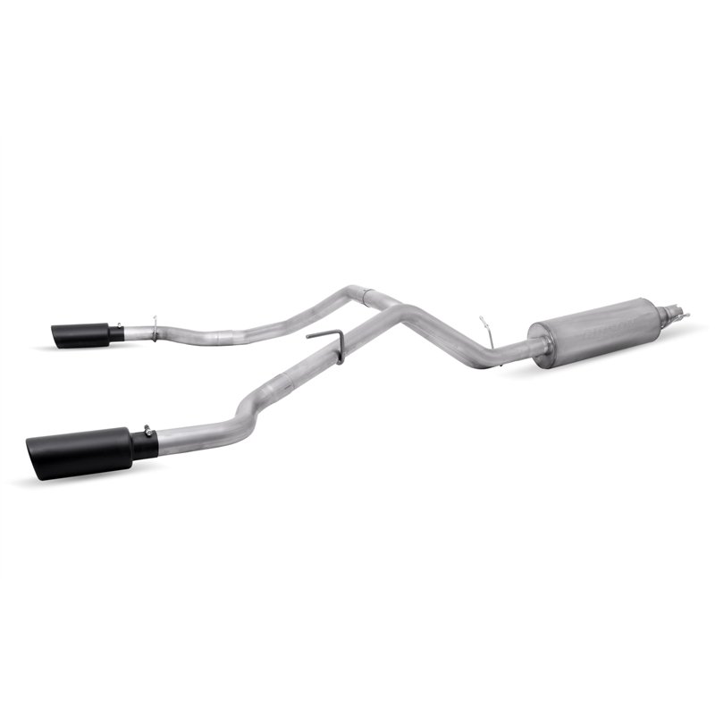 Gibson | Black Elite Cat-Back Dual Sport Exhaust System, Stainless - Ranger 2019-2024