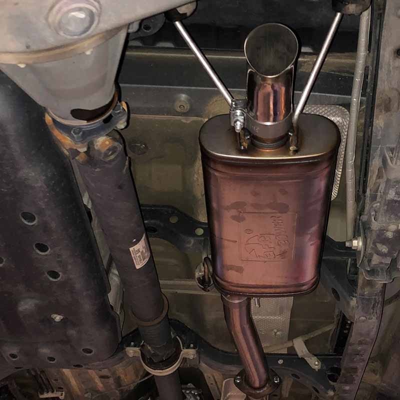 aFe Power | ROCK BASHER 2-1/2 IN 409 Stainless Steel Cat-Back Exhaust System - Tacoma 2.7L / 3.5L 2016-2023