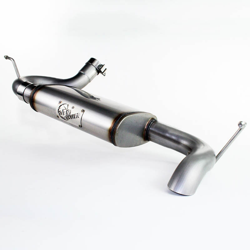 aFe Power | MACH Force-Xp 2-1/2in 409 Stainless Steel Axle-Back Exhaust System - Wrangler (JK) 3.6L / 3.8L 2007-2018