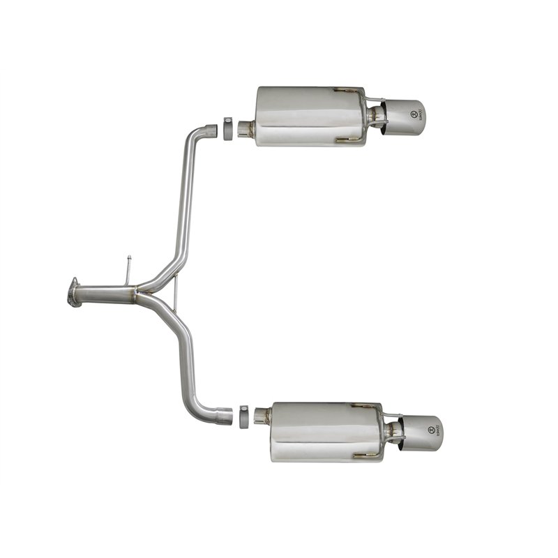 aFe Power | Takeda 1-3/4 IN to 2-1/4 IN 304 Stainless Steel Axle-Back Exhaust w/Polish Tips - Accord / Sport 2.4L / 3.5L 2013-20