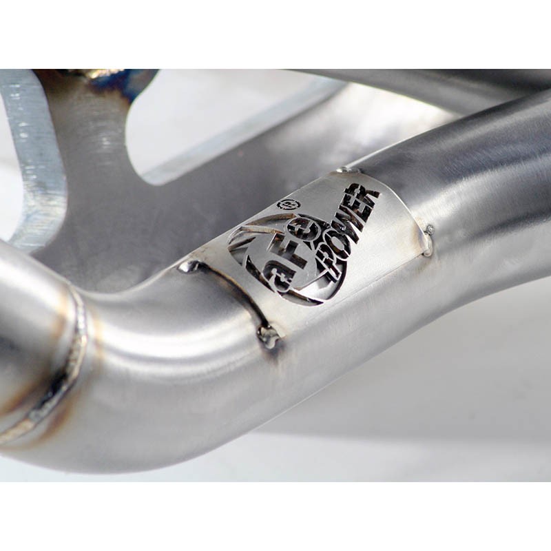 aFe Power | Twisted Steel 409 Stainless Steel Shorty Header - Wrangler 4.0L 2000-2006