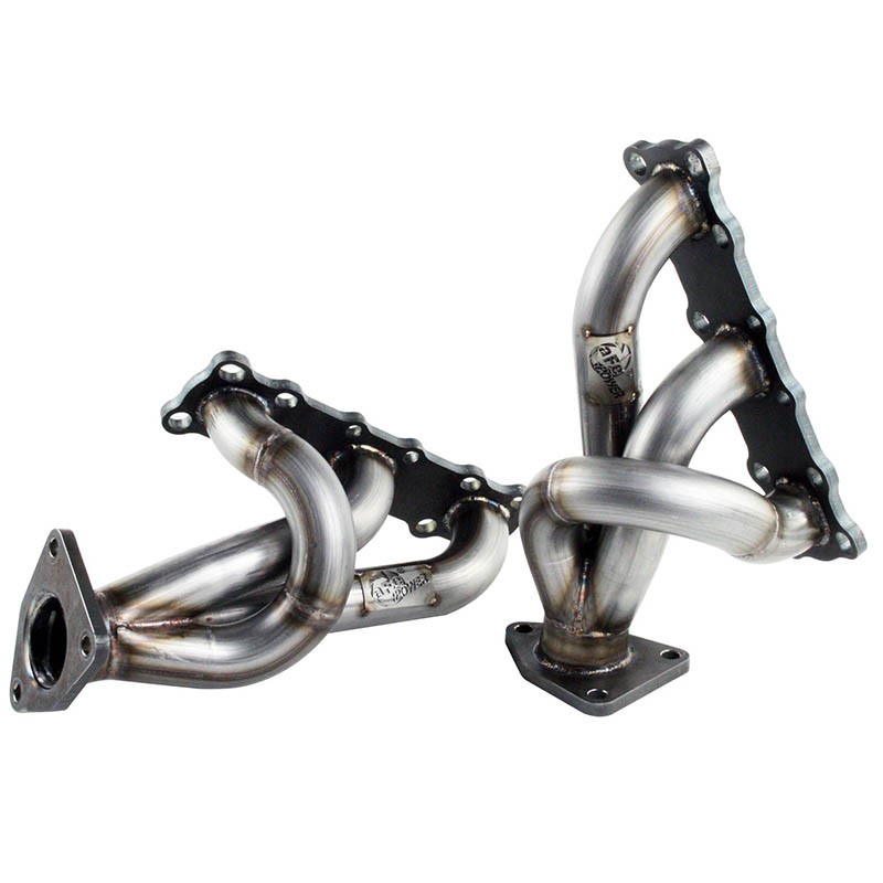 aFe Power | Twisted Steel 409 Stainless Steel Shorty Header - Frontier / Pathfinder / Xterra 4.0L 2005-2019