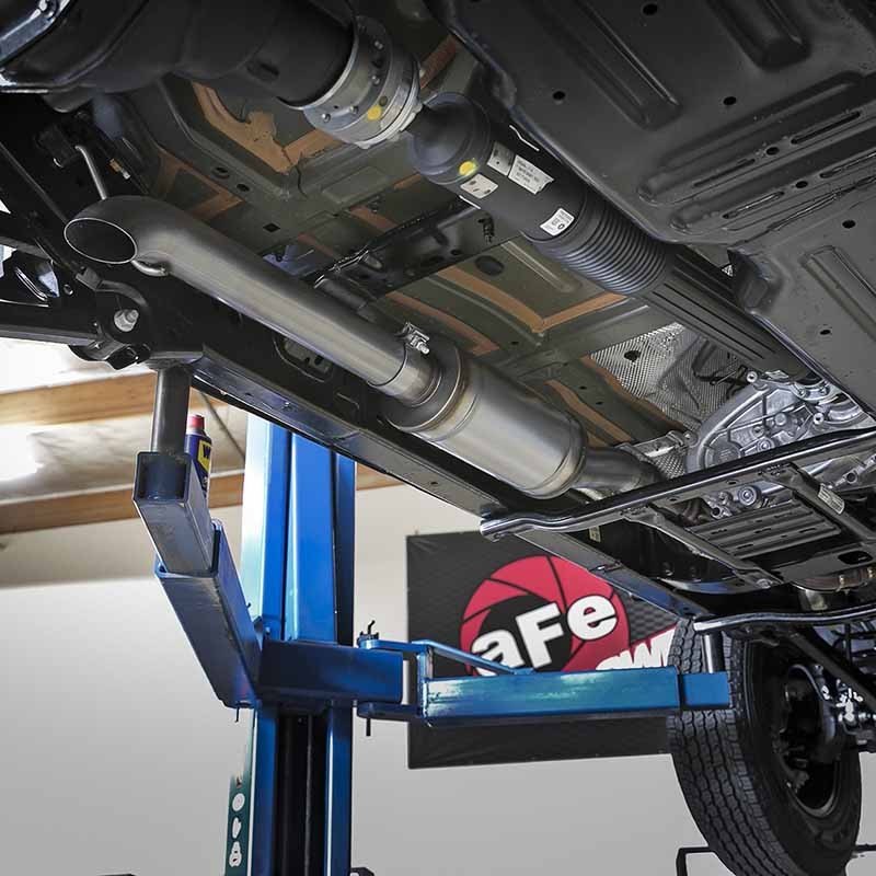 aFe Power | ROCK BASHER 3 IN 409 Stainless Steel Cat-Back Exhaust System - Wrangler (JL) 3.6L 2018-2025