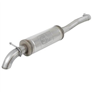 aFe Power | ROCK BASHER 2-1/2 IN to 3 IN 409 Stainless Steel Cat-Back Exhaust System - Wrangler (JK) 3.6L / 3.8L 2007-2018