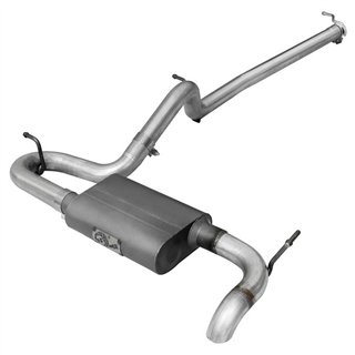 aFe Power | Scorpion 2-1/2 IN Aluminized Steel Cat-Back Hi-Tuck Exhaust System - Wrangler (JK) 3.6L / 3.8L 2007-2018