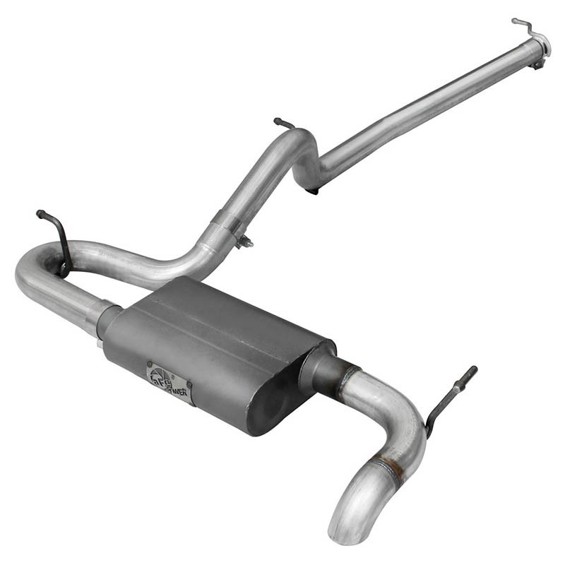 aFe Power | Scorpion 2-1/2 IN Aluminized Steel Cat-Back Hi-Tuck Exhaust System - Wrangler (JK) 3.6L / 3.8L 2007-2018