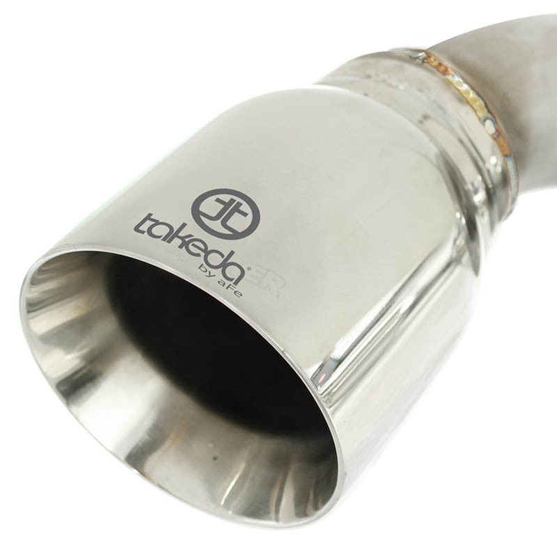 aFe Power | Takeda 2-1/2 IN 304 Stainless Steel Cat-Back Exhaust System w/Dual Polished Tip - 370Z 3.7L 2009-2020
