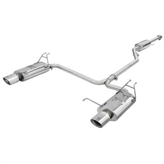 aFe Power | Takeda 2-1/4 IN to 2 IN 304 Stainless Steel Cat-Back Exhaust w/Polished Tips - Accord 3.5L 2008-2012