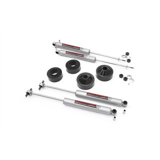 Rough Country | Lift Kit-Suspension w/Shock - Wrangler (JK) / Wrangler (JL) 3.6L / 3.8L 2007-2018