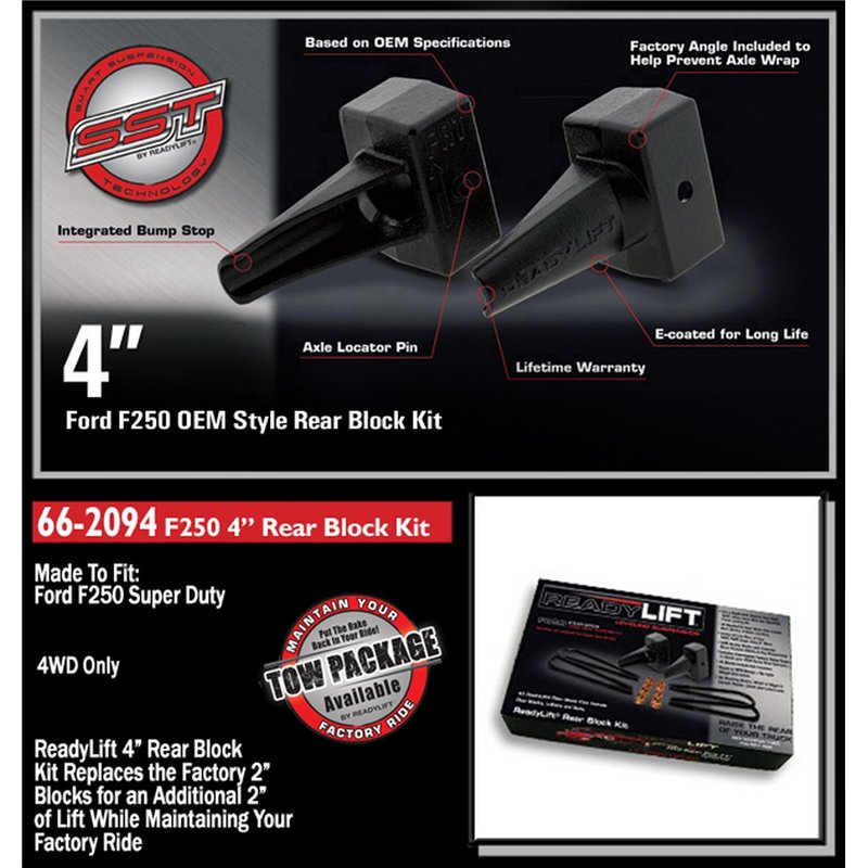 ReadyLIFT | Rear Block Kit - F-250 2000-2010