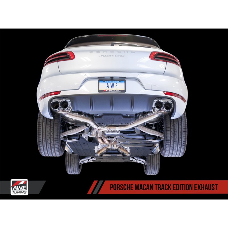 AWE Tuning | Track Axle-Back Exhaust - Macan 3.0L / 3.6T 2015-2018