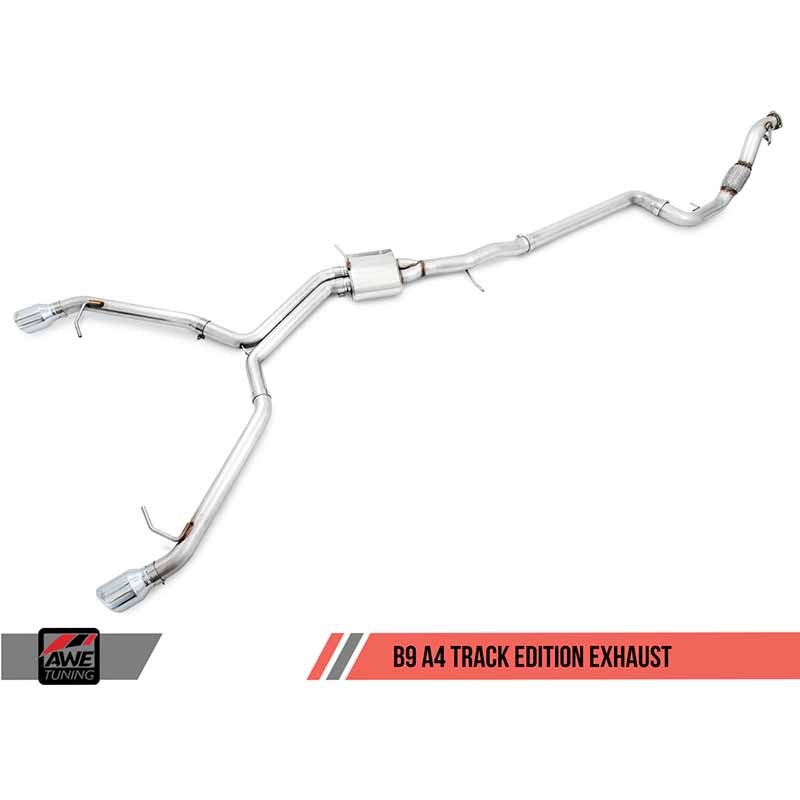 AWE Tuning | Track Cat-Back Exhaust - A4 Quattro 2.0T 2017-2018