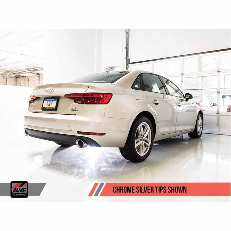 AWE Tuning | Track Cat-Back Exhaust - A4 Quattro 2.0T 2017-2018